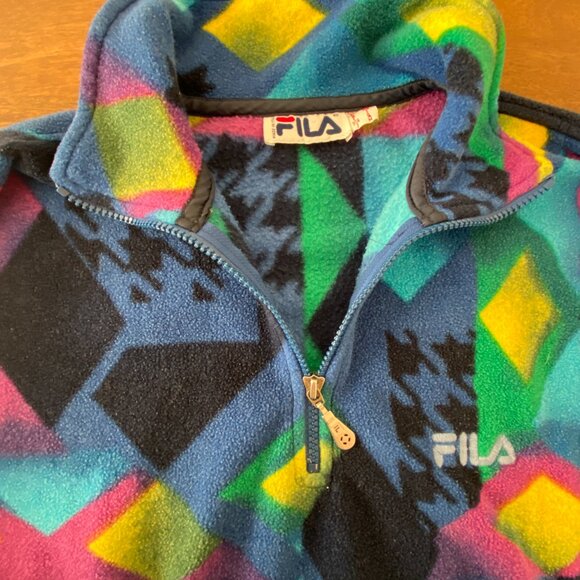 Vintage Fila Fleece Half Zip - Picture 3 of 5